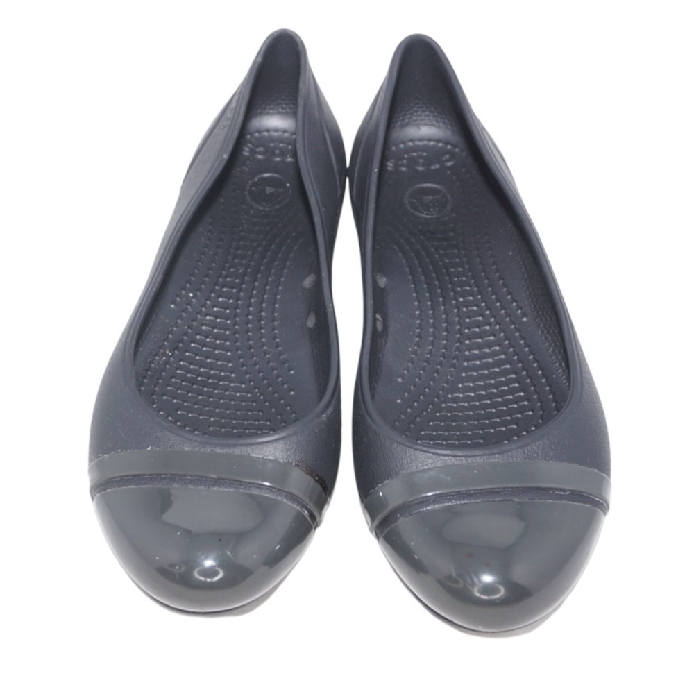Crocs Black Cap Toe Ballet Flats Size 8 - Office Work Professional